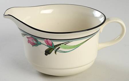 Midnight Blossoms Open Sauce Boat