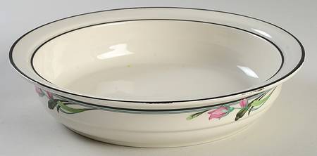 Midnight Blossoms 9" Round Vegetable Bowl