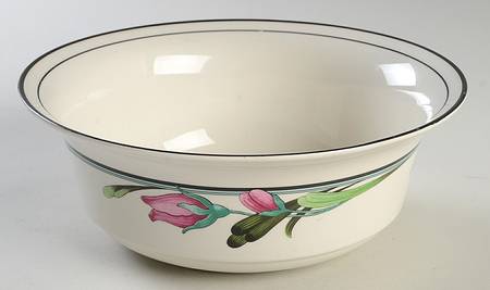 Midnight Blossoms 8" Round Vegetable