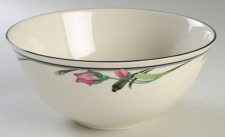 Midnight Blossoms 10" Pasta Serving Bowl