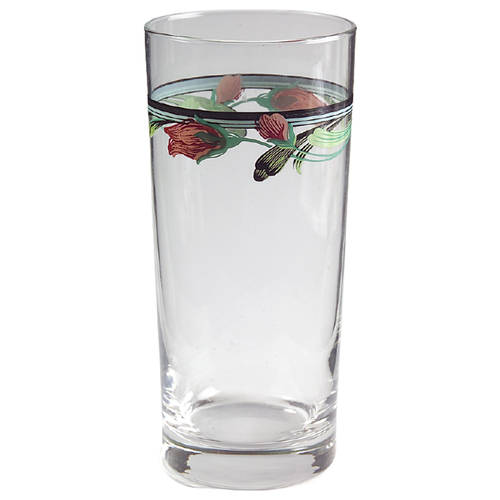 Midnight Blossoms 14 Oz Glassware Highball