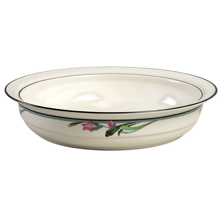 Midnight Blossoms 9" Round Vegetable Bowl by Lenox