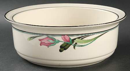 Midnight Blossoms 9" Round Open Casserole by Lenox