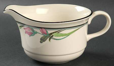 Midnight Blossoms Open Sauce Boat by Lenox