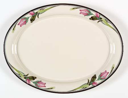 Midnight Blossoms 14" Oval Serving Platter by Lenox