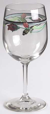 Midnight Blossoms 8 Oz Glassware Goblet