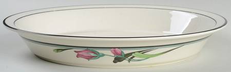 Midnight Blossoms Pie Serving Plate