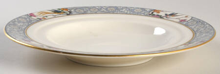Ming-Birds (Older, Cream, Black Green Stamp) Round Butter No Lid
