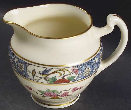 Ming-Birds (Older, Cream, Black Green Stamp) Shape 1636 Creamer