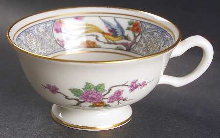 Ming-Birds (Older, Cream, Black Green Stamp) Snack Cup