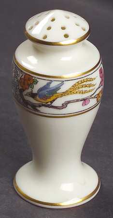 Ming-Birds (Older, Cream, Black Green Stamp) Pepper Shaker