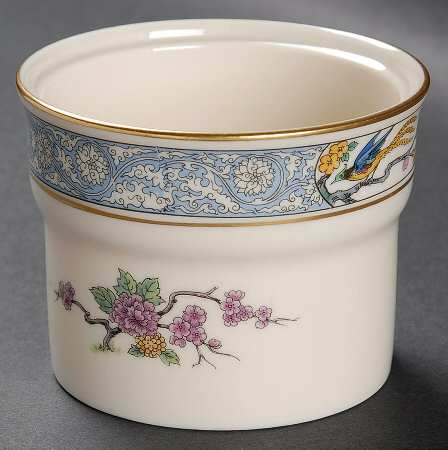 Ming-Birds (Older, Cream, Black Green Stamp) Jam/Jelly No Lid