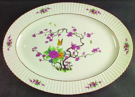 Ming Temple 18" Oval Serving Platter