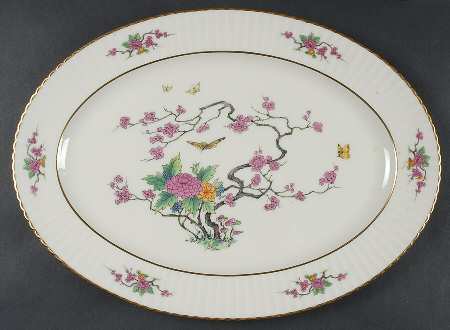 Ming Temple 15" Oval Serving Platter