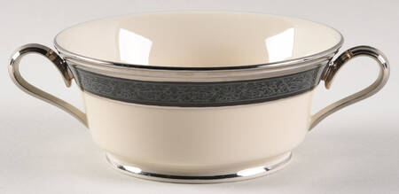 Moonlight Mood Footed Cream Soup Bowl