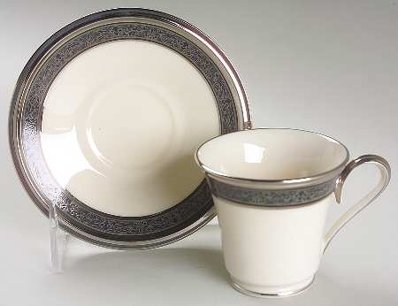 Moonlight Mood Footed Demitasse Cup & Saucer Set