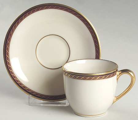 Monroe Flat Demitasse Cup & Saucer Set