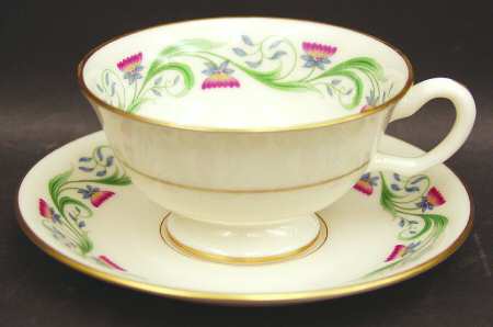 Footed Cup & Saucer Set