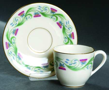 Monterey Flat Demitasse Cup & Saucer Set