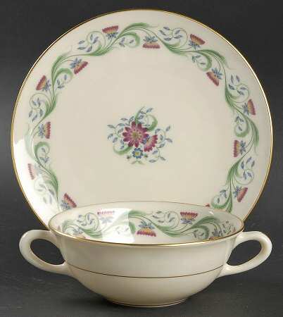 Monterey Flat Cream Soup Bowl & Saucer Set