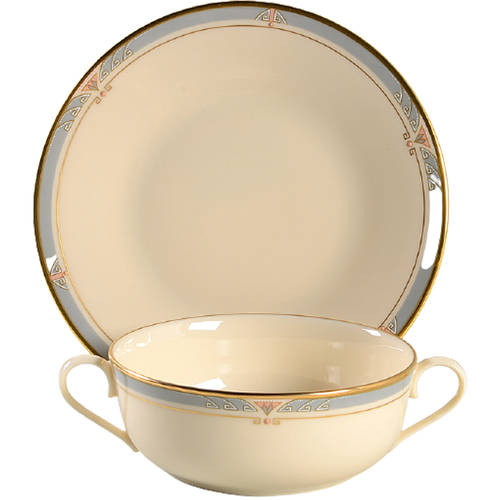 Monterey Flat Cream Soup Bowl & Saucer Set