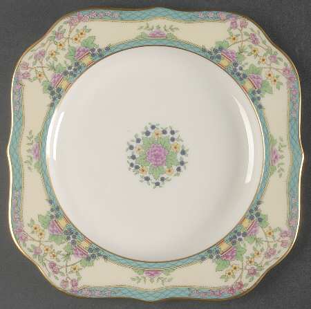 Monticello (Older Green) Square Salad Plate