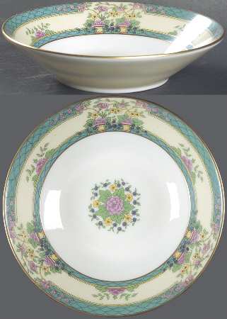 Monticello (Older Green) Fruit/Dessert (Sauce) Bowl