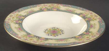 Monticello (Older Green) Rim Soup Bowl
