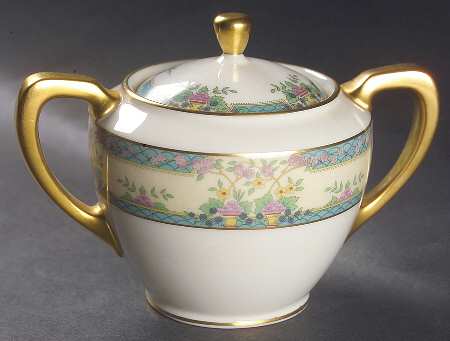 Monticello (Older Green) Shape 1962 Sugar Bowl & Lid
