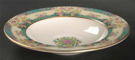 Monticello (Older Green) Rim Fruit/Dessert (Sauce) Bowl