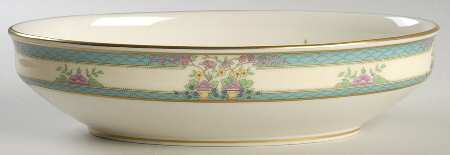 Monticello (Older Green) 9" Oval Vegetable Bowl
