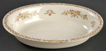 Monticello Orange (Newer) 9" Oval Vegetable Bowl