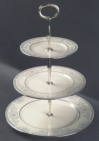 Mt. Vernon 13 7/8"-14 1/4" 3-Tiered Serving Tray(DP,SP,BB) HC