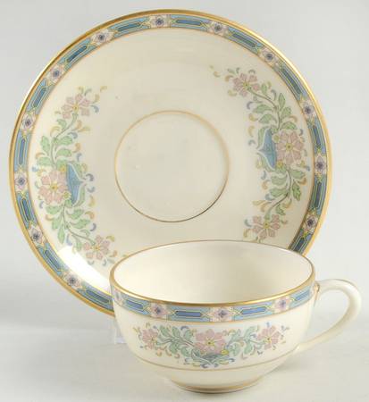 Mystic Flat Cup & Saucer Set by Lenox