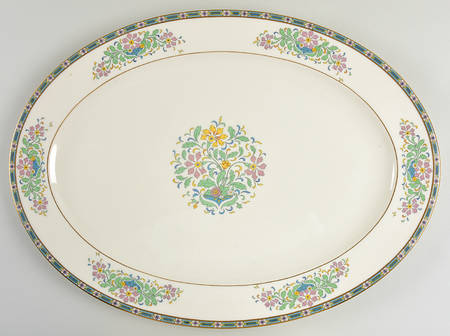 Mystic 21" Oval Serving Platter by Lenox