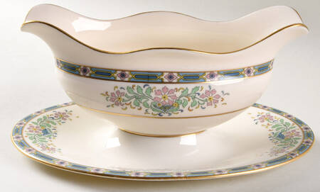 Mystic Gravy Boat with Attached Underplate by Lenox