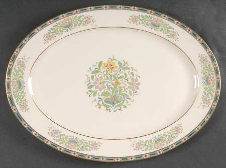 Mystic 15" Oval Serving Platter by Lenox