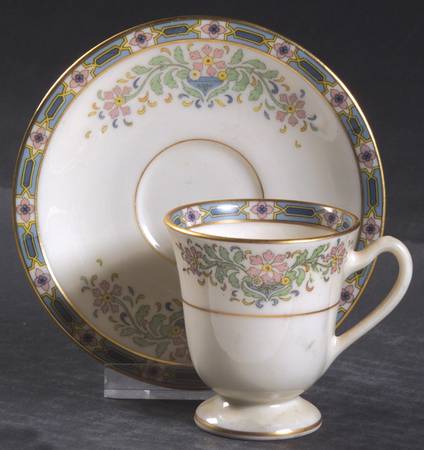 Mystic Footed Demitasse Cup & Saucer Set