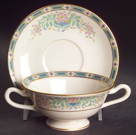 Mystic Footed Bouillon Cup & Saucer