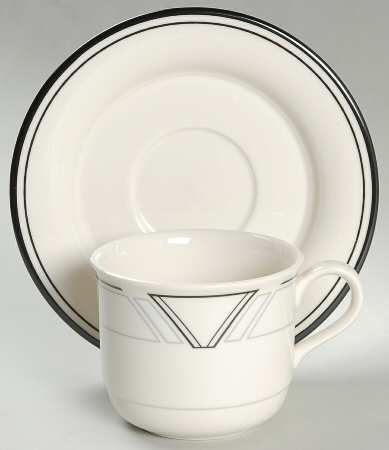Natural Accent Slate Flat Cup & Saucer Set
