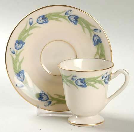 Natoma White Flat Demitasse Cup & Saucer Set
