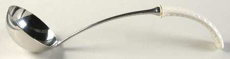 Newbury Square Tureen Ladle with Stainless Bowl