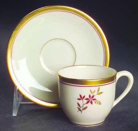 Nydia Flat Demitasse Cup & Saucer Set