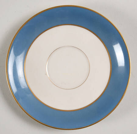 O46D Turquoise and Grey (Smooth) Saucer for Flat Cup