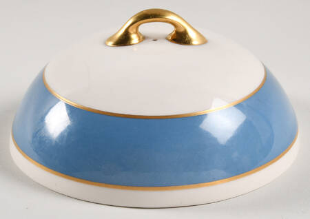 O46D Turquoise and Grey (Smooth) Lid for Butter/Muffin