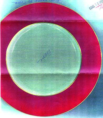 O46H Maroon-Smooth Salad Plate