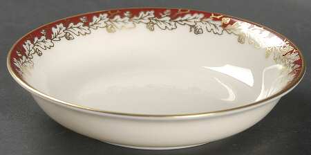Oakleaf Maroon Fruit/Dessert (Sauce) Bowl