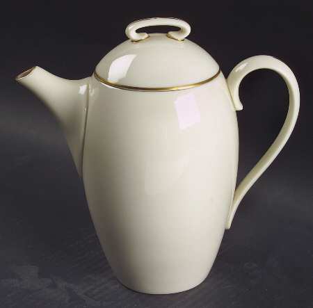 Olympia Gold Coffee Pot & Lid
