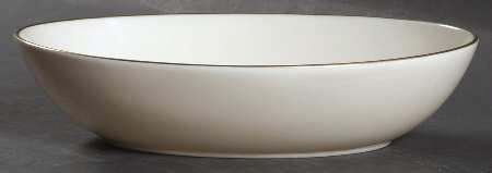 Olympia Gold 8" Oval Vegetable Bowl