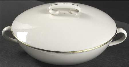 Olympia Gold Round Covered Vegetable
